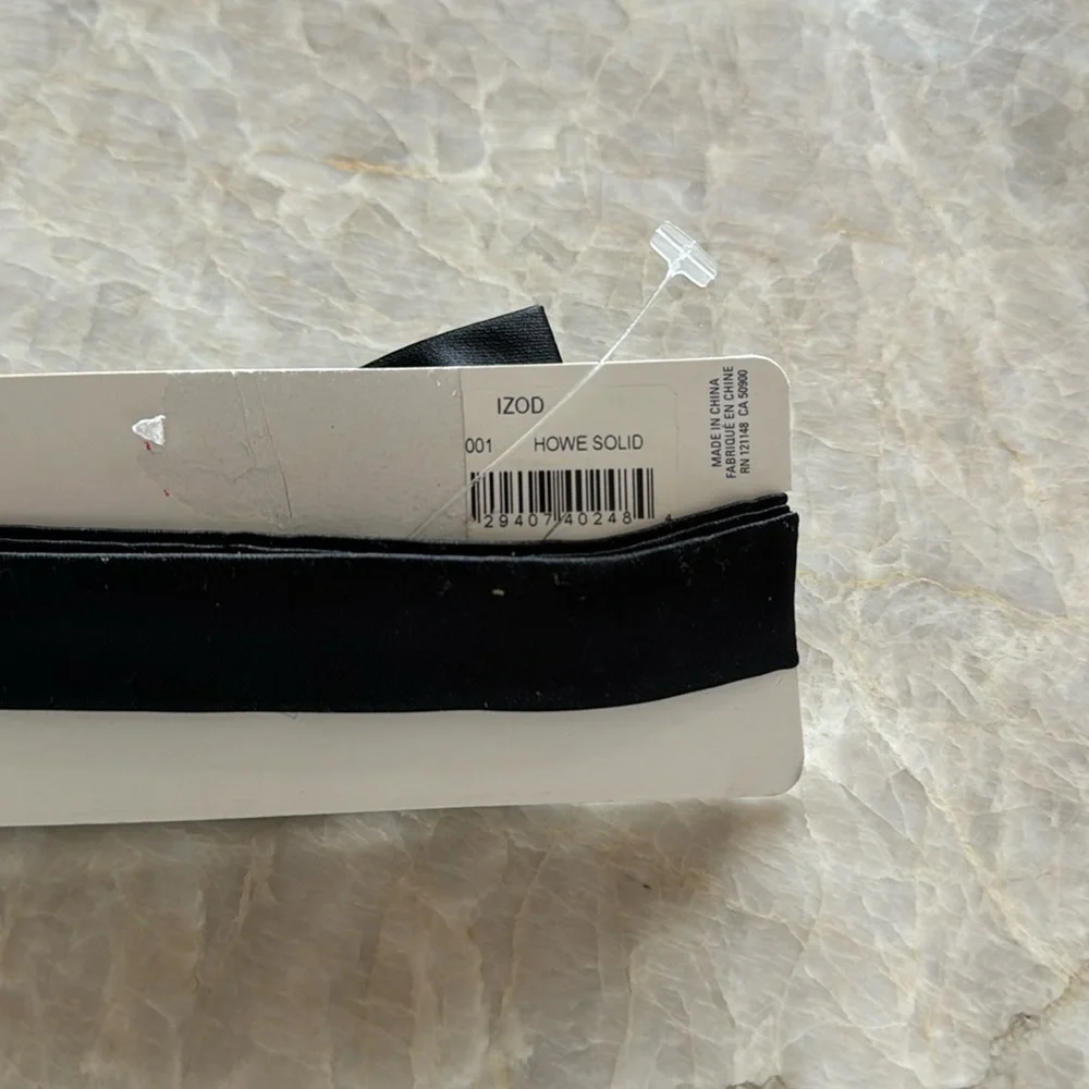 New Boys Bow Tie Izod Black‎ Howe Solid One Size